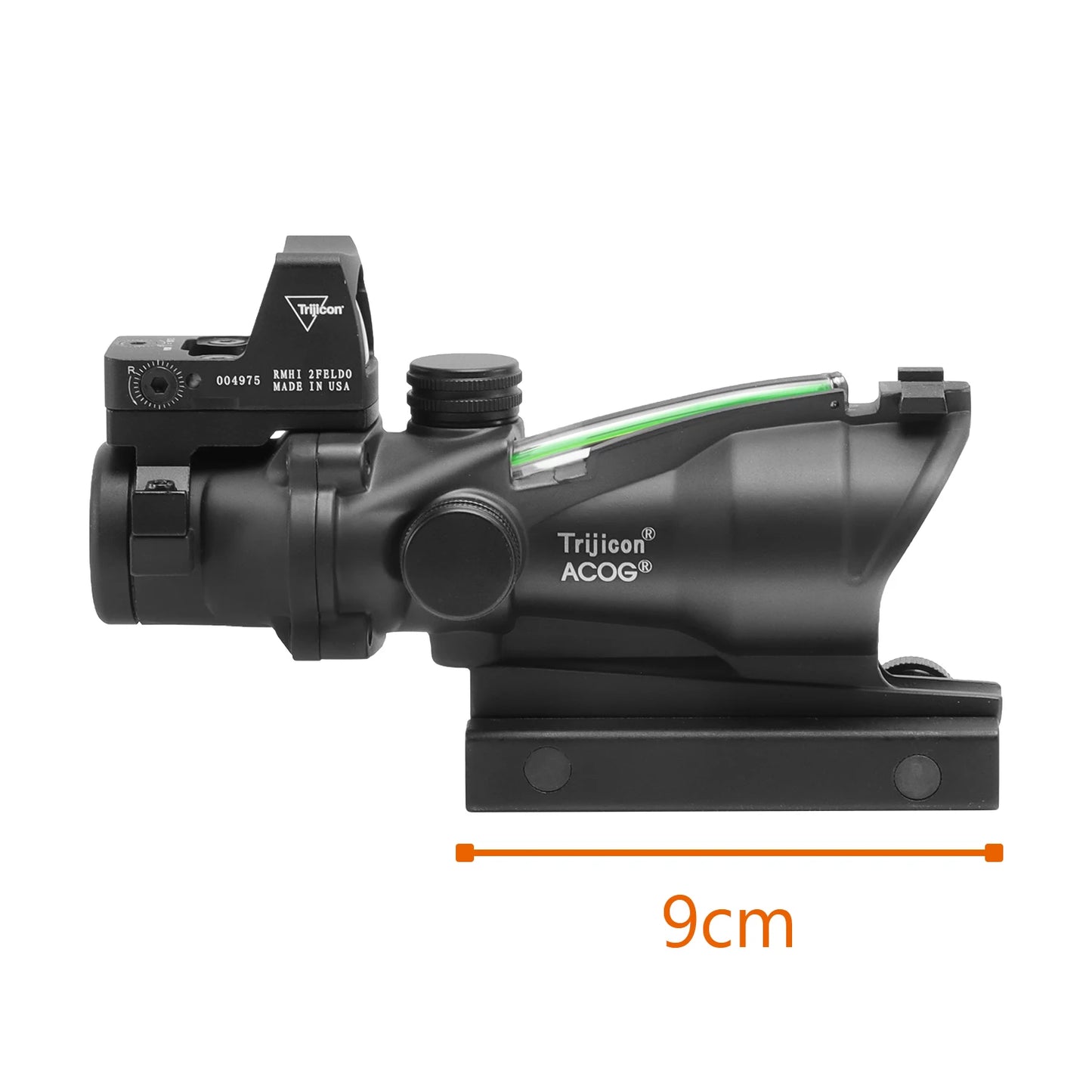 Adjustable 4x32 Red Dot 1x 4x Scope RMR Red Dot Tactical Scope 20mm Rail Scope for Glock Hunting