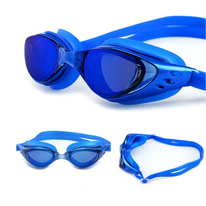 Myopia Swimming Glasses Prescription -1.0~-10 Waterproof Anti Fog Dive Goggles Adults Kids