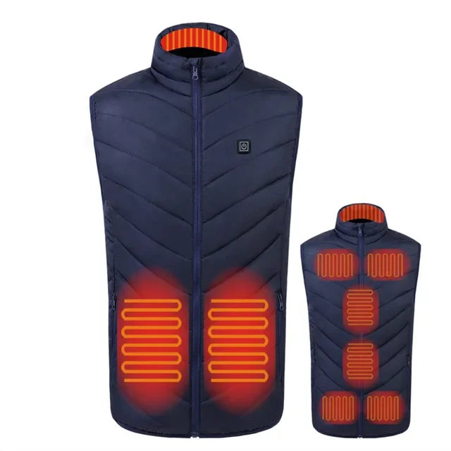 New Heated Vest Unisex Warming Heated Vest for Men Women Electric Heating Vest for Hunting Fishing (Battery No Included)