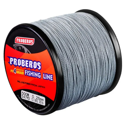 500M 4-Strand Braided PE Fishing Line,  Abrasion-Resistant, Super-Strong for Saltwater & Freshwater Angling