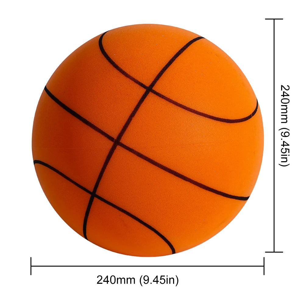 18/21/24CM Kids Bouncing Mute Basketball Squeezable Mute Bouncing Basketball Indoor Silent Ball Foam Basketball Bounce Football