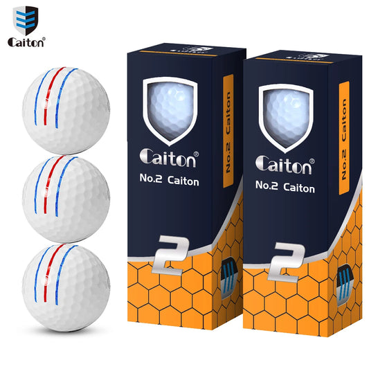 Caiton 6/3PCS Tour Performance Golf Balls, Super Long Flying Distance, Soft Feel, High-Speed Spin Control