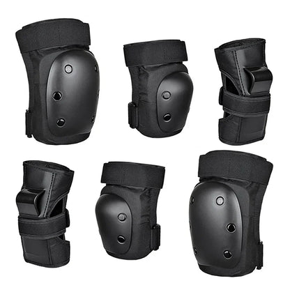 Black Velcro Protective Gear Set for Kids