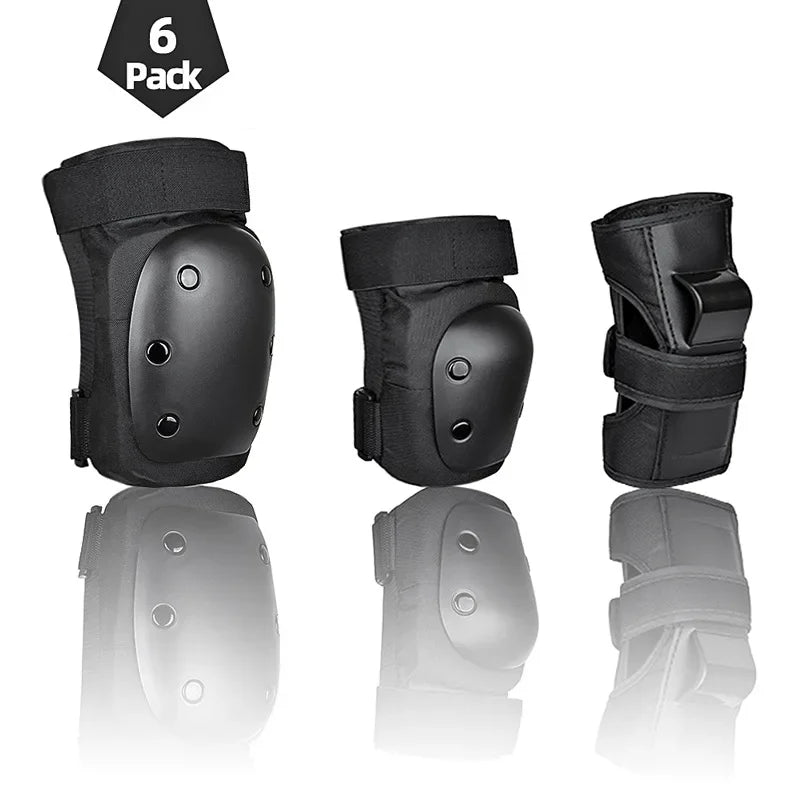 Black Velcro Protective Gear Set for Kids