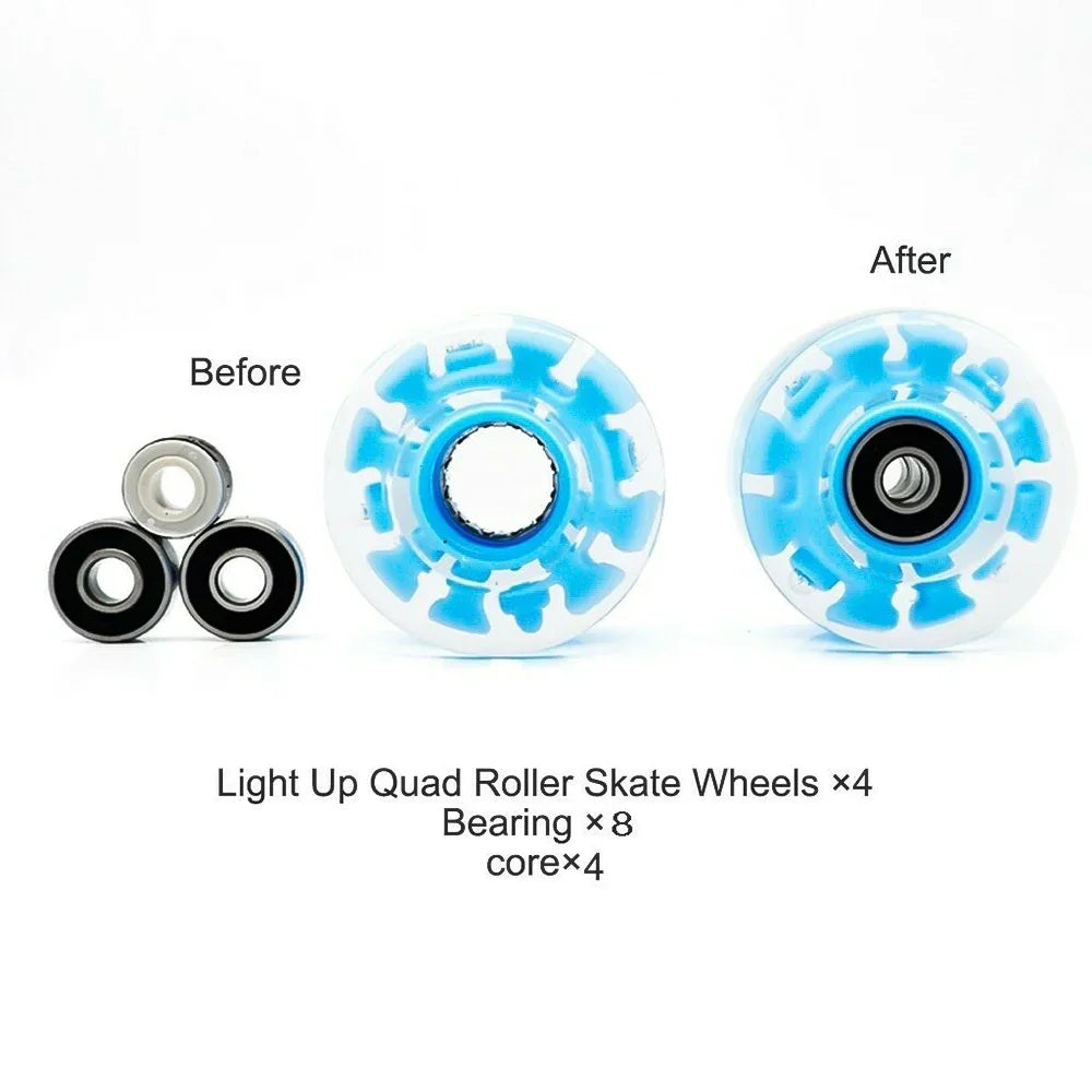 4 PCS Universal Light Up Skate Wheels