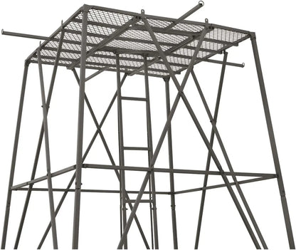 10' Elevated Hunting Tower Platform Climbing Ladder Stand