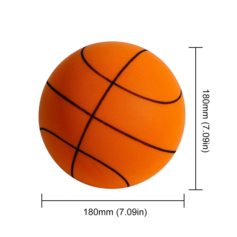 18/21/24CM Kids Bouncing Mute Basketball Squeezable Mute Bouncing Basketball Indoor Silent Ball Foam Basketball Bounce Football