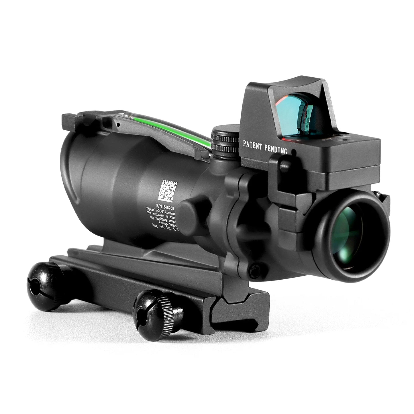 Adjustable 4x32 Red Dot 1x  4x Scope RMR Red Dot Tactical Scope 20mm Rail Scope for Glock Hunting