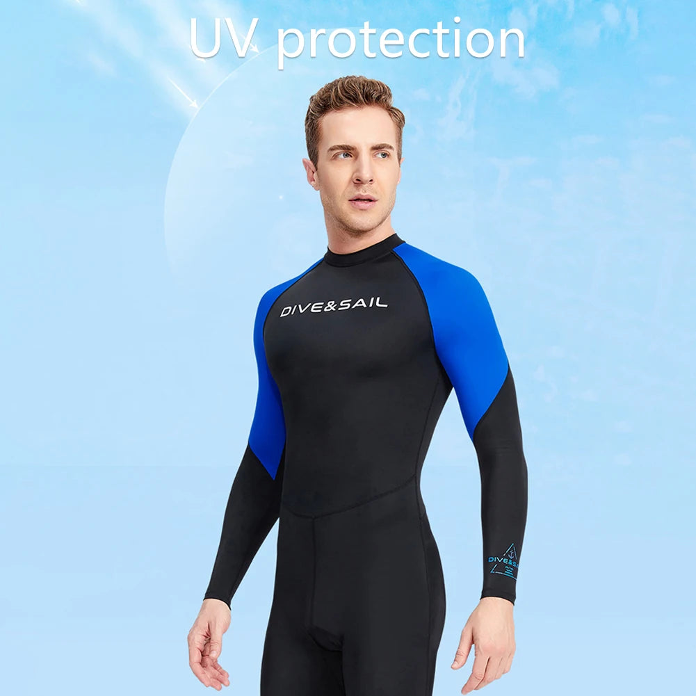 Wetsuit for Men Diving Clothes Cold Proof Sunscreen Snorkeling Surfing Swimsuit Warm Wetsuits Swimming Swimwear Full Suit