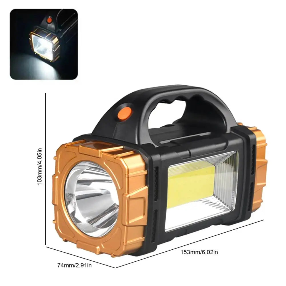 High Power LED Flashlight USB Rechargeable 1500mAh Multifunctional Portable Light Power Bank 8 Lighting Modes Camping Flashlight