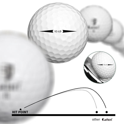 100-Pack Golf Distance Balls - Dual-Layer, High Elasticity, Durable for Long Shots & Training, Perfect for All Skill Levels