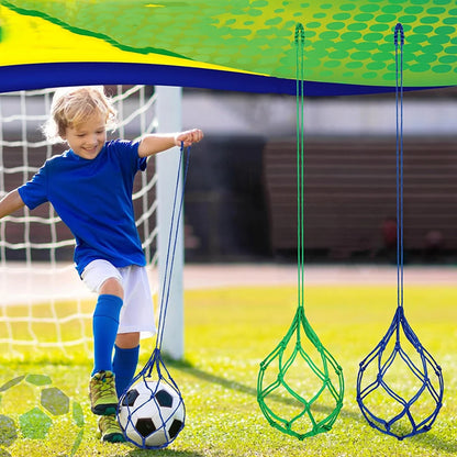 Football Kick Trainer Soccer Ball Net Kicker Fits Ball Size 3 4 5 Football Kick Throw Solo Practice Training Aid Training Equipm
