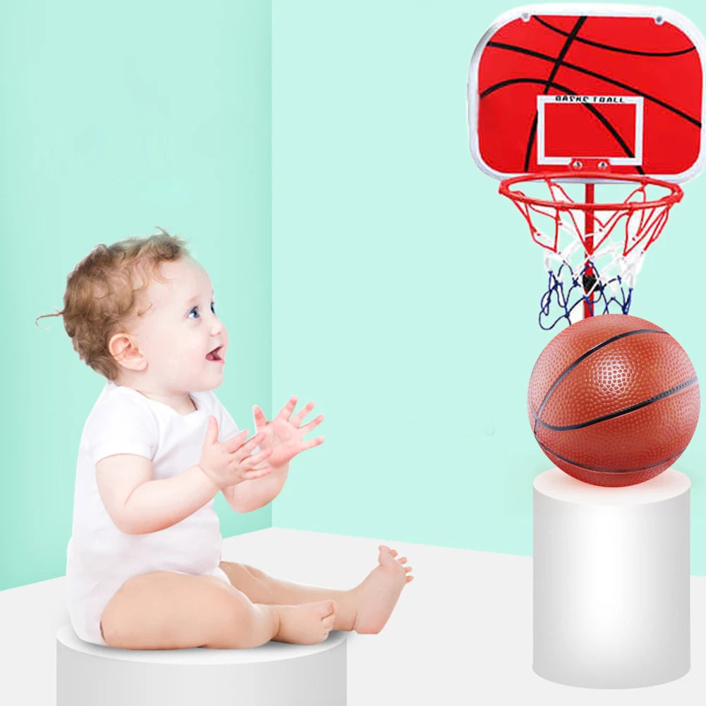 Mini Basketball Hoop with Ball and Pump Portable Basketball Hoop Basketball Hoop Set Indoor Outdoor Play for Kids
