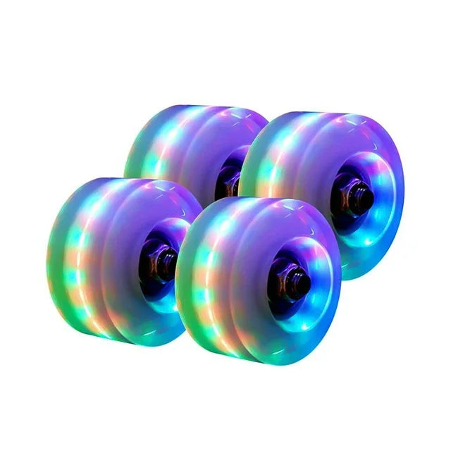 4 PCS Universal Light Up Skate Wheels