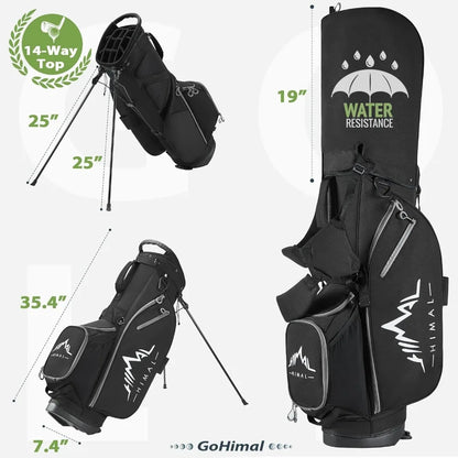 14-Way Golf Stand Bag, Golf Bag with Stand - Lightweight & Durable Golf Club Bag for Men & Women