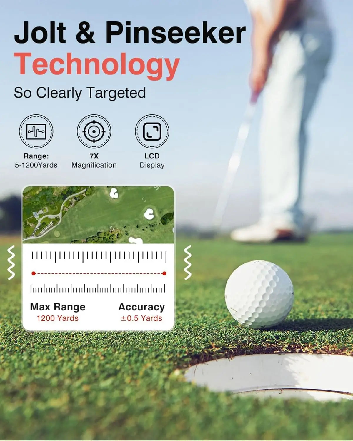 Magnification for Golf/Hunting with Flag Pole Lock Vibration