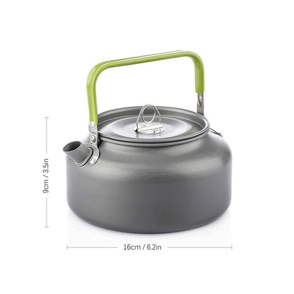 1.6L Portable Water Kettle Water Pot Teapot Coffee Pot Indoor Aluminum Alloy Tea Kettle Outdoor Camping Hiking Picnic Pot