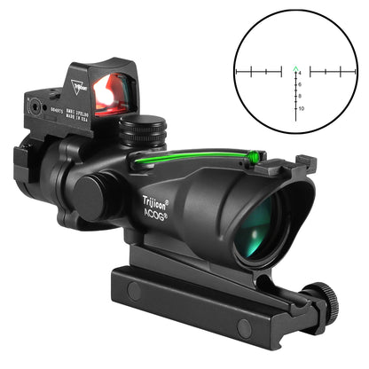 Adjustable 4x32 Red Dot 1x  4x Scope RMR Red Dot Tactical Scope 20mm Rail Scope for Glock Hunting