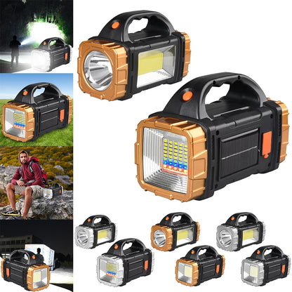 High Power LED Flashlight USB Rechargeable 1500mAh Multifunctional Portable Light Power Bank 8 Lighting Modes Camping Flashlight