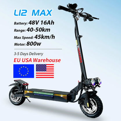 1600W Dual Motor Adult Off-Road Electric Scooter 48V Battery 60KM Range 150kg Max Load 3-7 Day Delivery EU USA Stock