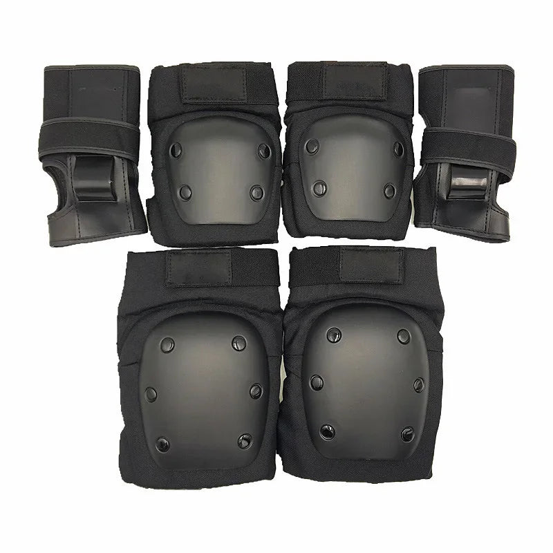 Black Velcro Protective Gear Set for Kids