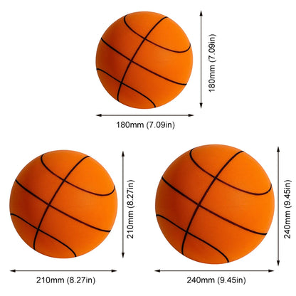 18/21/24cm Quiet Ball Size 3/5/7 Silent Basketball Dribbling Training Basketball Bouncing for Kids Birthday Gifts