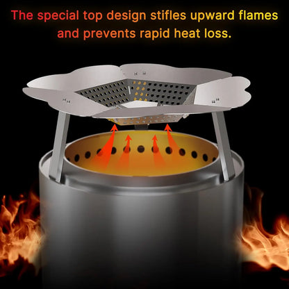 Deflector for Solo Stove Bonfire Accessories, Solo Stove Bonfire 19.5" Deflector, 304 Stainless Steel Solo Stove Bonfire 2.0 Hea